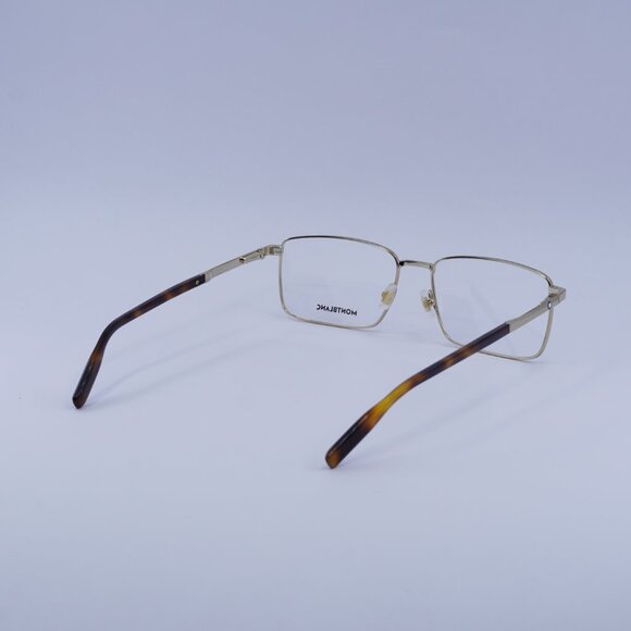 Montblanc MB0022O 006 Eyeglasses Gold 59mm Rectangle Frame - Picture 3 of 10